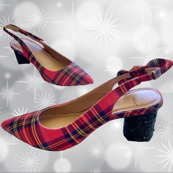 TORRID BETSEY JOHNSON RED CYLINDER HEEL PUMP (WW) Wide width NEW - Picture 14 of 16